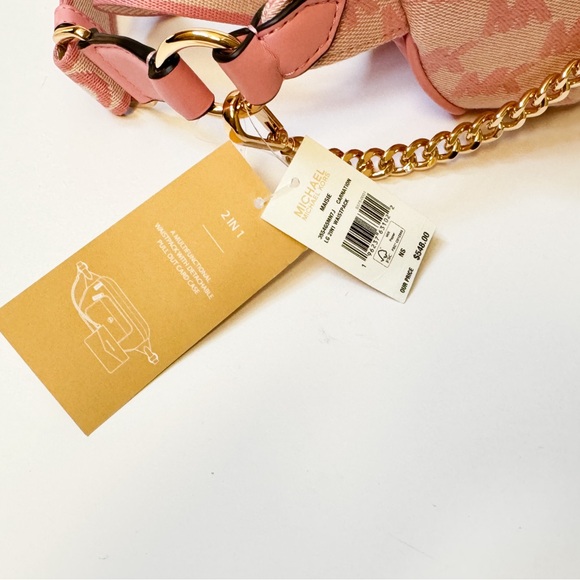 Michael Kors Maisie Large Waist Fanny Belt Pack Crossbody Bag MK Carnation - Picture 13 of 15